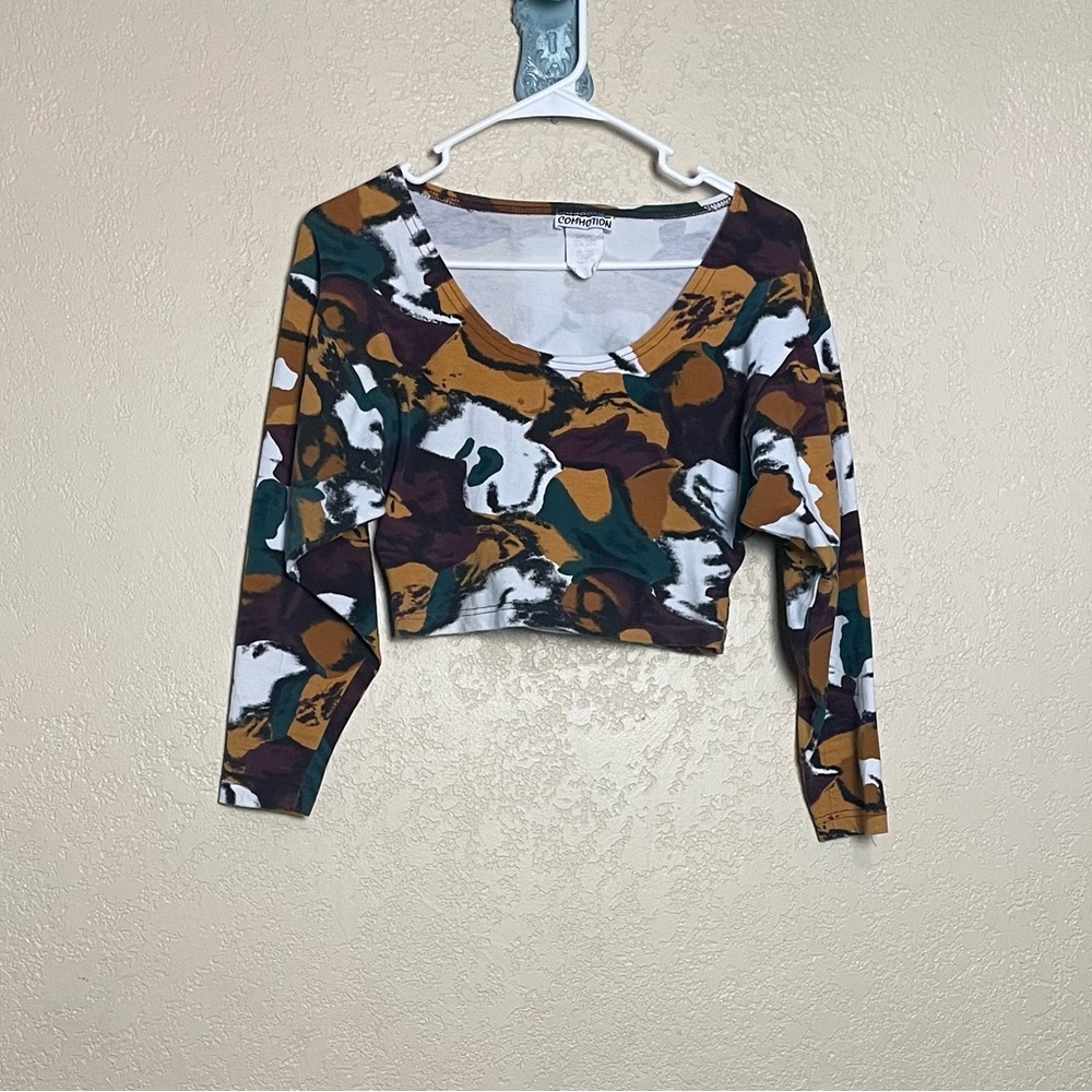 Vintage 90s L/S Crop Top